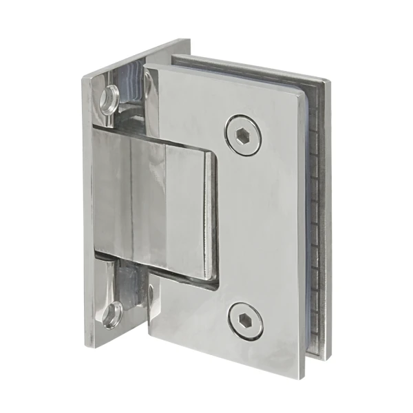 90 Degree Wall-to-Glass Bi-Directional Hinge