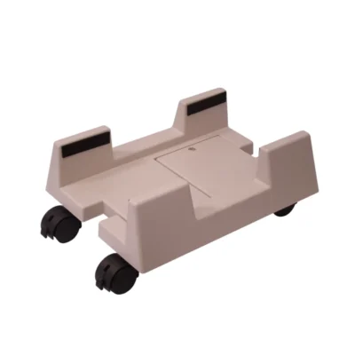 PVC Computer Tower Stand with Locking Casters