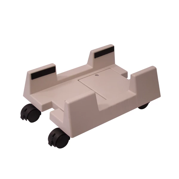 PVC Computer Tower Stand with Locking Casters