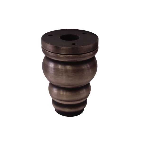 Aluminum Furniture Leg - 58mm Diameter, 80mm Height