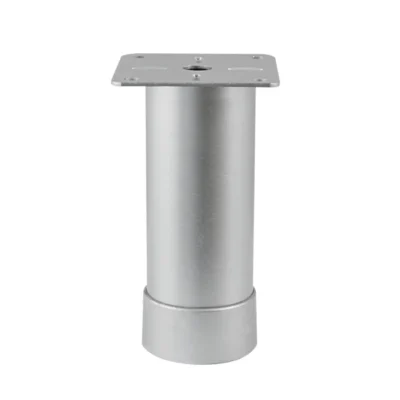 Adjustable Metal Furniture Leg, 38mm Diameter, 100-150mm Height