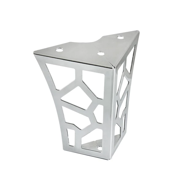 Metal Furniture Leg 70x70 mm, Height 100 mm