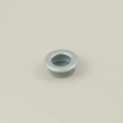 Round Recessed Furniture Handle - Matte Chrome