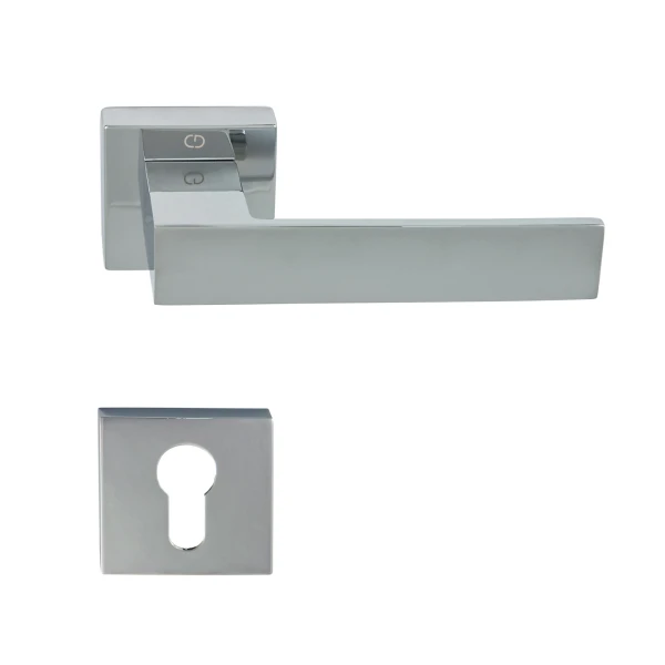 Square Rosette Door Handle - Kare Series