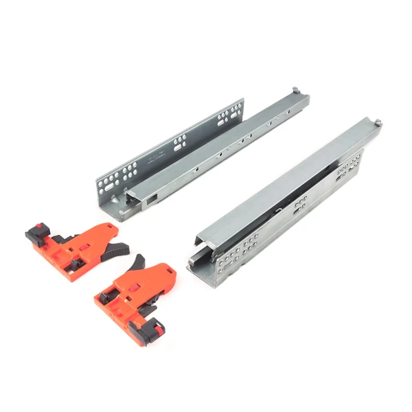 SIGMA Concealed Drawer Slide - Full Extension, 3D Adjustment, Synchronizer, Soft-Close, Locking Kit