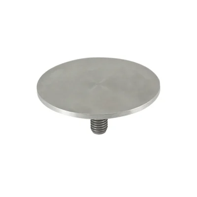 Glass Flange - 80 mm Diameter, M12 Thread