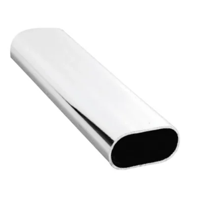 Oval Wardrobe Rail - Chrome Finish