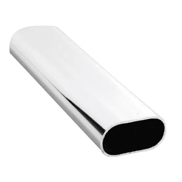 Oval Wardrobe Rail - Chrome Finish