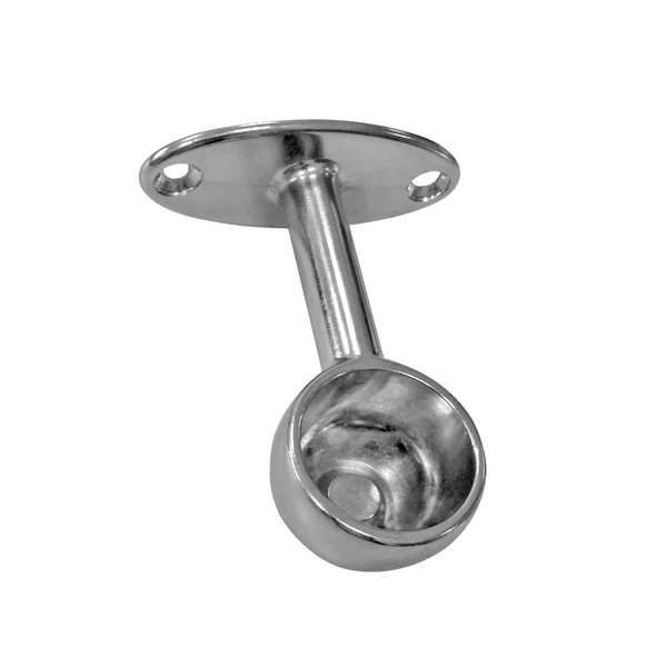 Round Wardrobe Rail End Support Bracket
