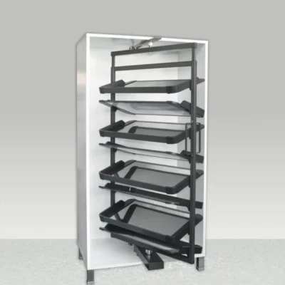 360 Degree Rotating Shoe Rack Mechanism - 8 Levels for 800mm Cabinet
