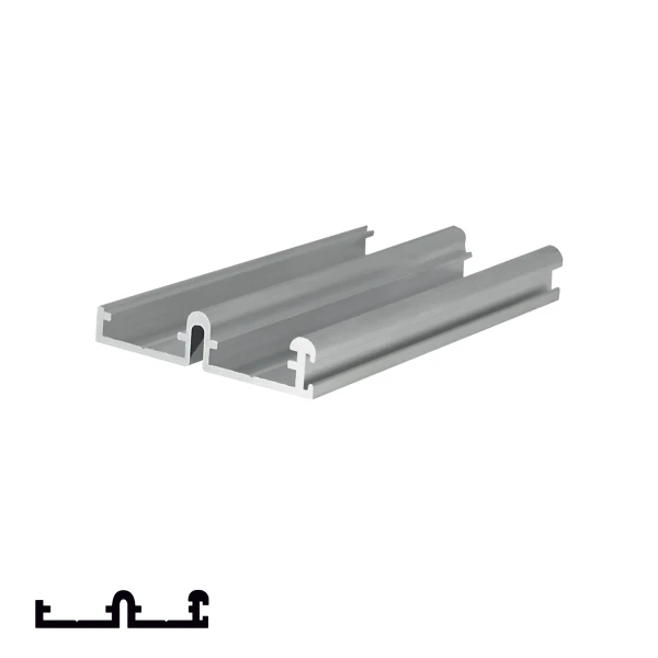 Top Rail for SGM04 Sliding System - 6m, Matte Chrome