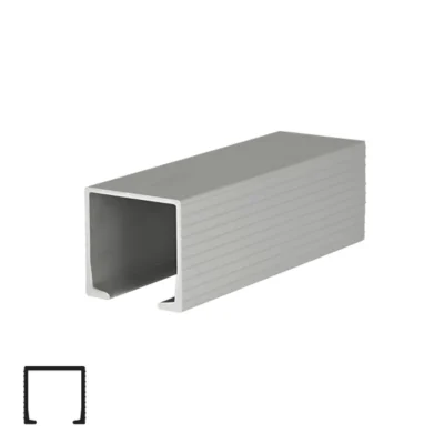 Top Rail for Sliding System 03MKK2 - 2.5m, Matte Chrome