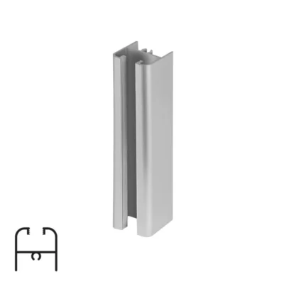 Top Track for PS150 ASTRA Sliding System - 6m, Matte Chrome