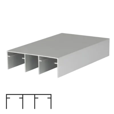 Double Top Rail for Sliding Systems PS75/PS77/PS80/PS88/SKM80AY - 6m