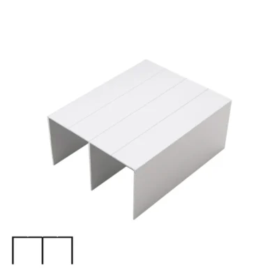 Top Track for SFT005/SFT007/PS250 Sliding System - 6m, Matte Chrome