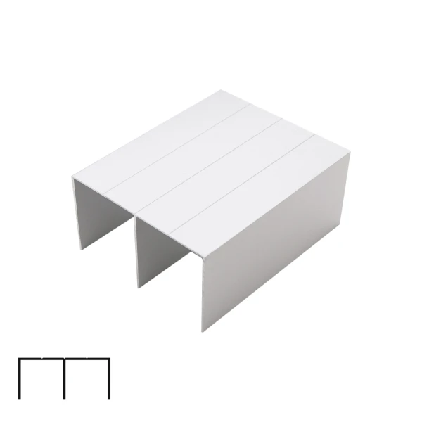 Top Track for SFT005/SFT007/PS250 Sliding System - 6m, Matte Chrome