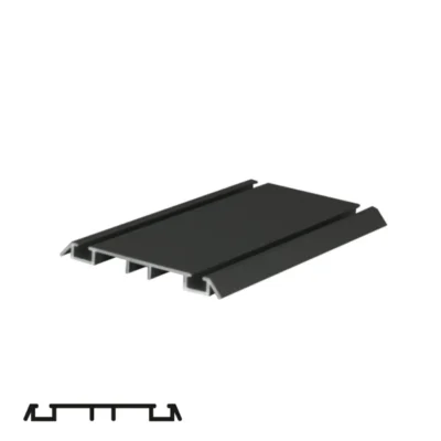 Sliding System Rail for PS250 POLO/PS75/PKM80M - 6m, Matte Black