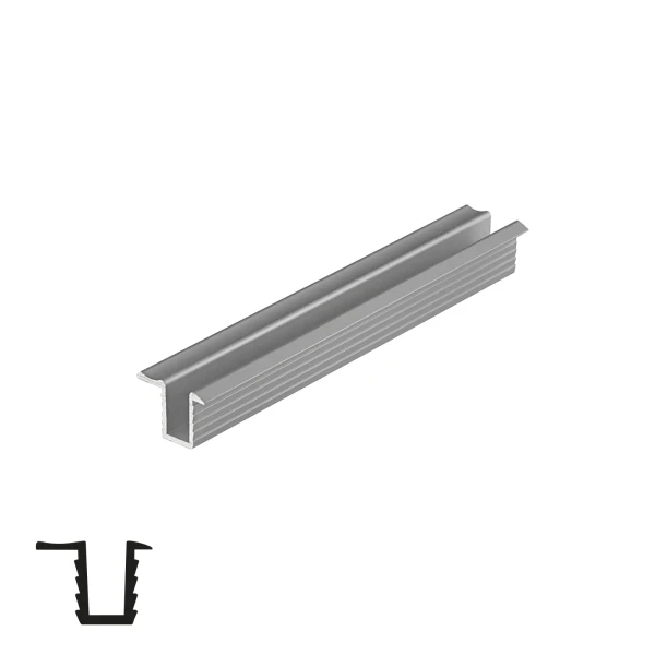 Sliding System Rail for PS45/SKM40 - 6m, Matte Chrome