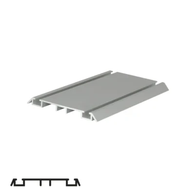 Sliding System Rail for PS250 POLO/PS75/PKM80M - 6m, Matte Chrome