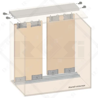 SKM80AYC Sliding Door System Mechanism for 1 Door