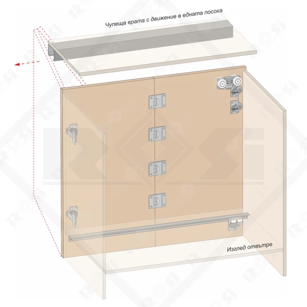 03MKK2 Sliding System Mechanism for Bi-Fold Door