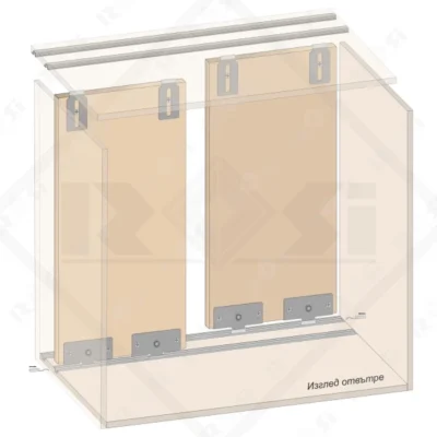 PS45 Sliding Door System Mechanism for 1 Door