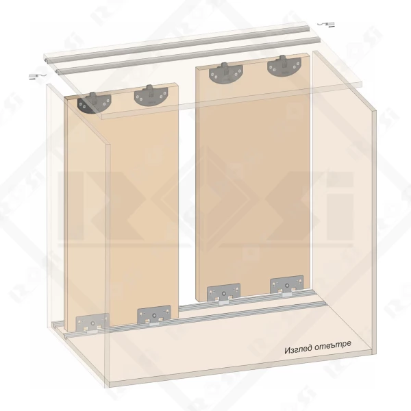 SKM40 Sliding Door System Mechanism for Single Door