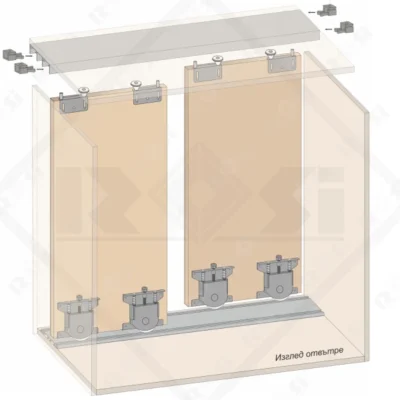 PS75 Sliding Door System Mechanism for 1 Door